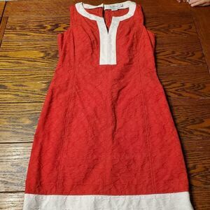 Vineyard Vines red&white sheath dress size 00